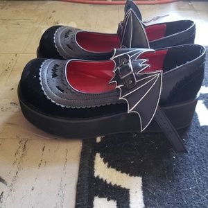 Velvet Bat Mary Janes
